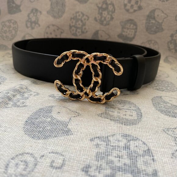 CHANEL Women's Double C-Buckle Belt - Picture 1 of 6